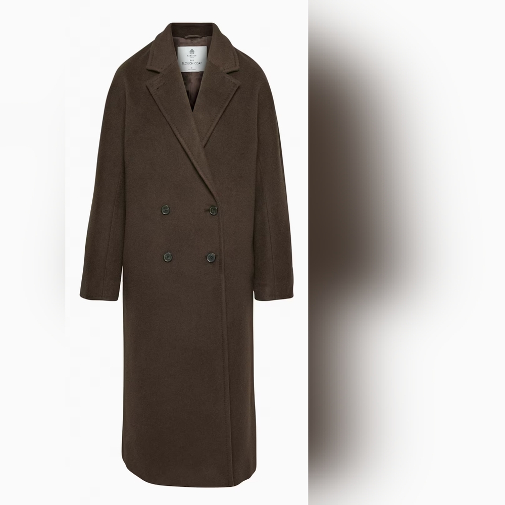 Babaton, THE SLOUCH COAT, SIZE 2, BURNT CEDAR